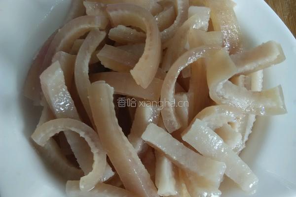 炒猪皮的做法图解4