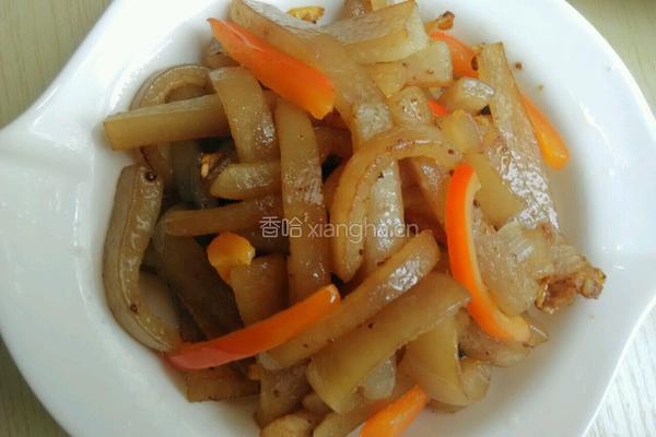 炒猪皮的做法图解10