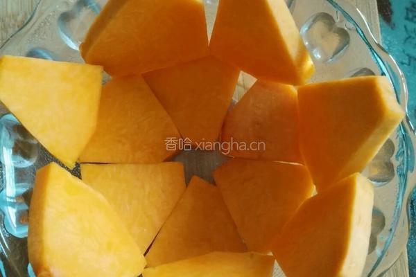 南瓜蒸糯米的做法图解3