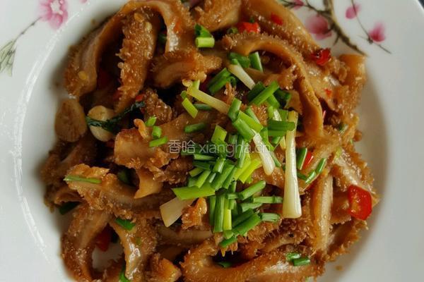 葱爆牛肚的做法图解5