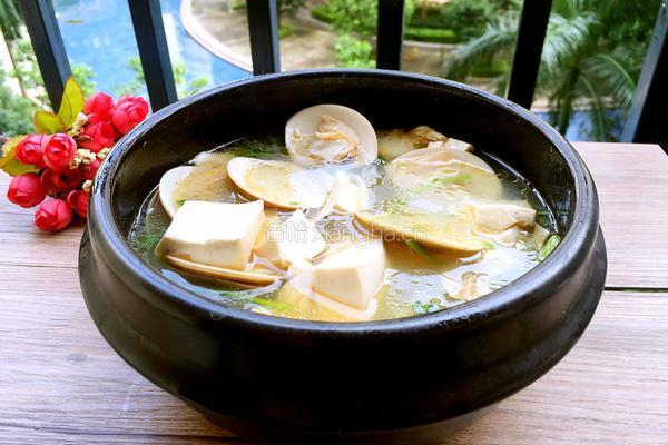 豆腐蛤蜊汤的做法图解6