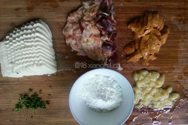 豆腐鸡杂羹的做法图解2