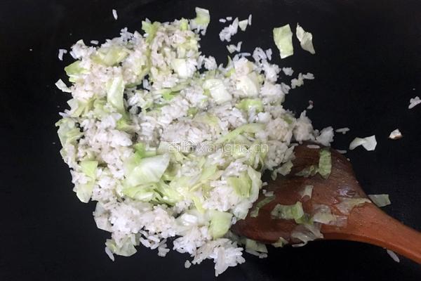 包菜饭的做法图解5