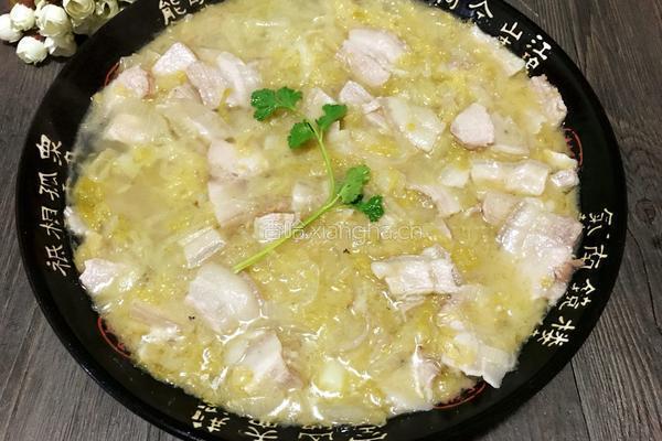 酸菜汆白肉的做法图解8