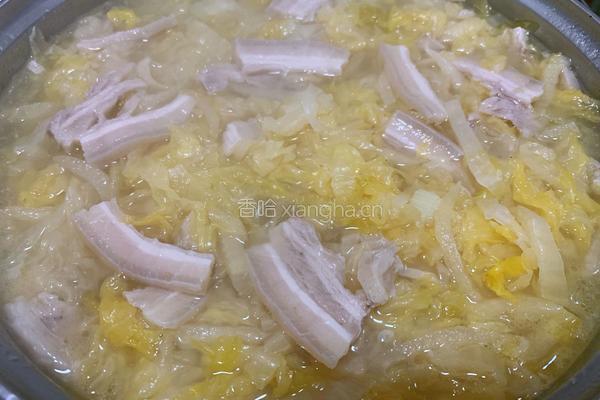 酸菜汆白肉的做法图解7