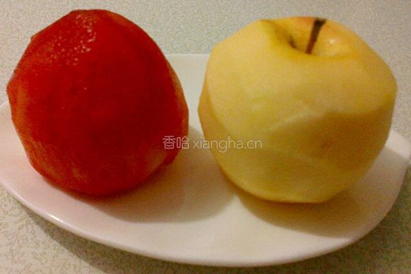 番茄苹果汁的做法图解2