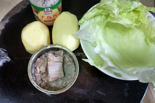 金枪鱼土豆沙拉的做法图解2