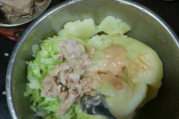 金枪鱼土豆沙拉的做法图解7