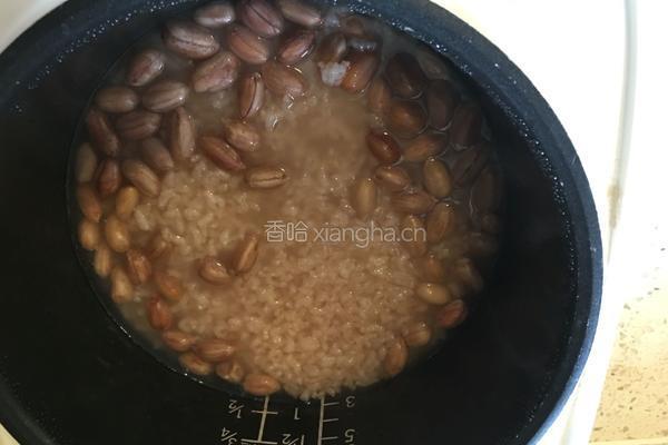 大米花生粥的做法图解4