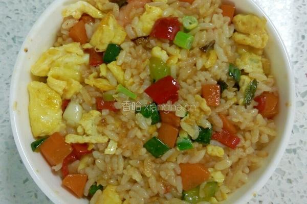 虾仁鸡蛋炒饭的做法图解8