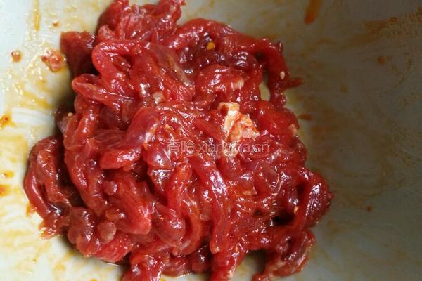 青椒牛肉丝的做法图解2