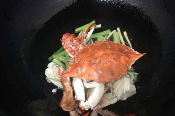 炒海蟹的做法图解5