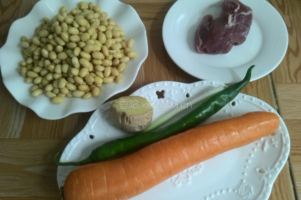 肉沫炒黄豆的做法图解2