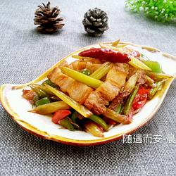 芹菜炒五花肉的做法[图]