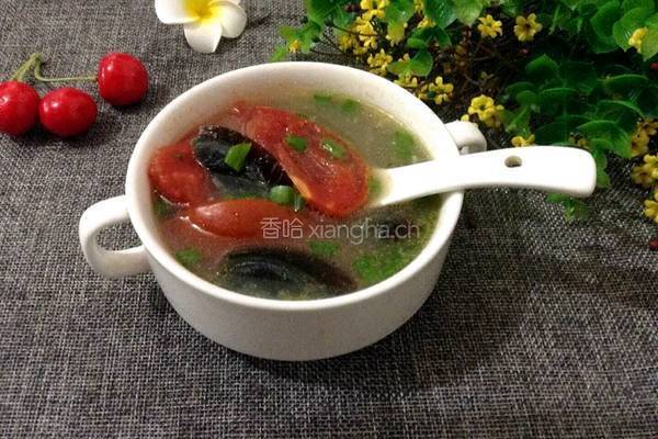 番茄皮蛋汤的做法图解8
