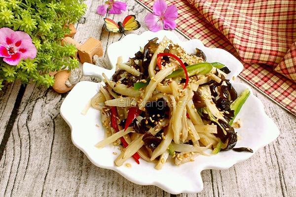 凉拌鸡腿菇的做法图解7