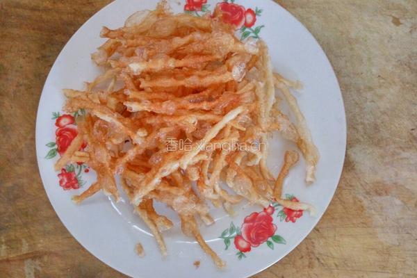 苦菊拌馓子的做法图解4