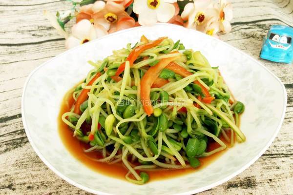 拌黑豆苗的做法图解7