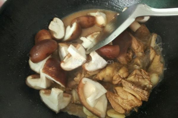 蘑菇烧鸡的做法图解6