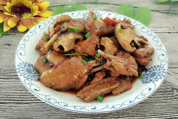蘑菇烧鸡的做法图解8