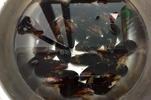 炒淡菜的做法图解1