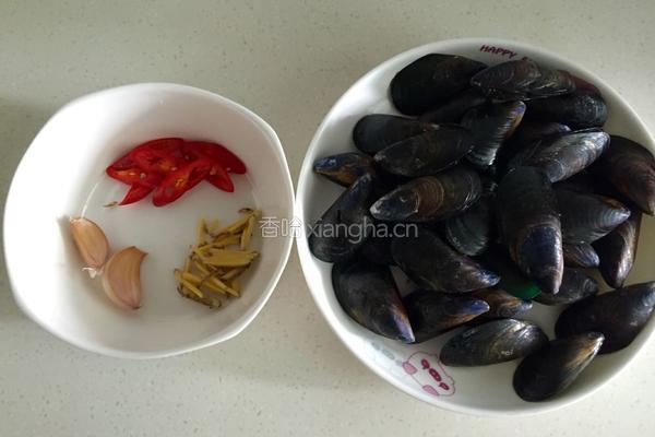 炒淡菜的做法图解2