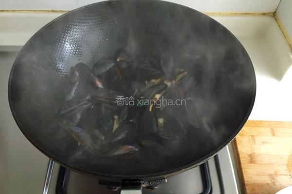 炒淡菜的做法图解4