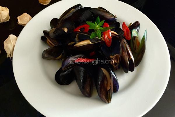 炒淡菜的做法图解6