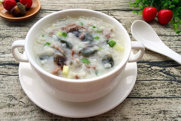 皮蛋牛肉粥的做法图解10