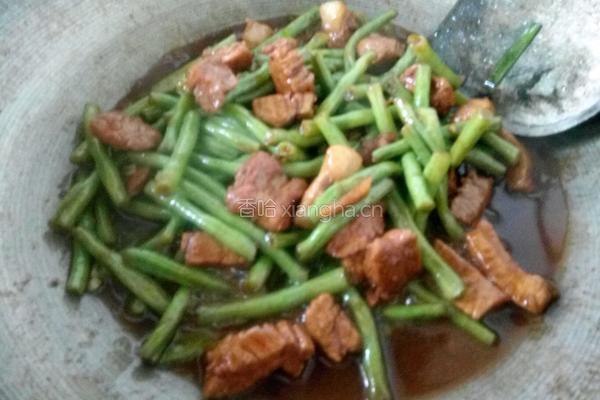 豇豆红烧肉的做法图解13