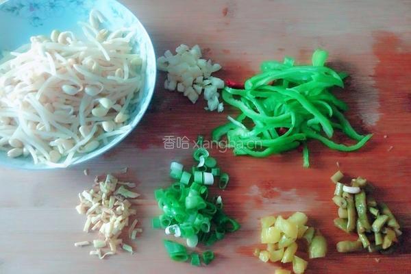 酸辣黄豆芽的做法图解3