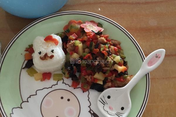 彩虹豆丁菜