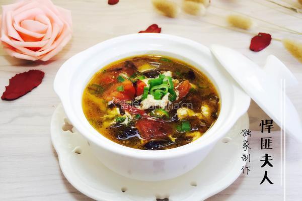 西红柿紫菜蛋花汤的做法图解11