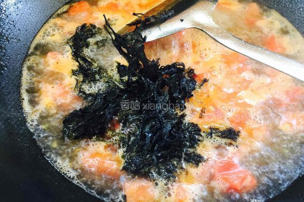 西红柿紫菜蛋花汤的做法图解5