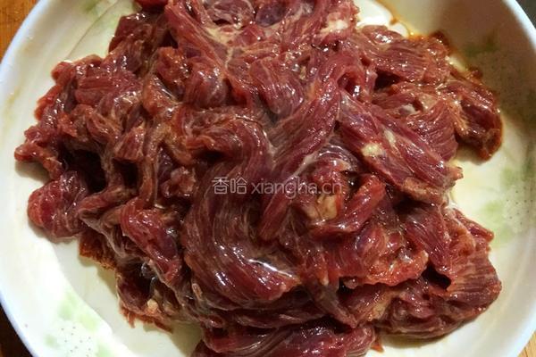 姜丝牛肉的做法图解4