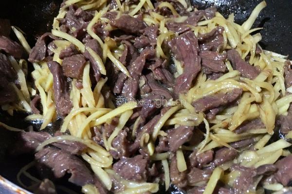 姜丝牛肉的做法图解13
