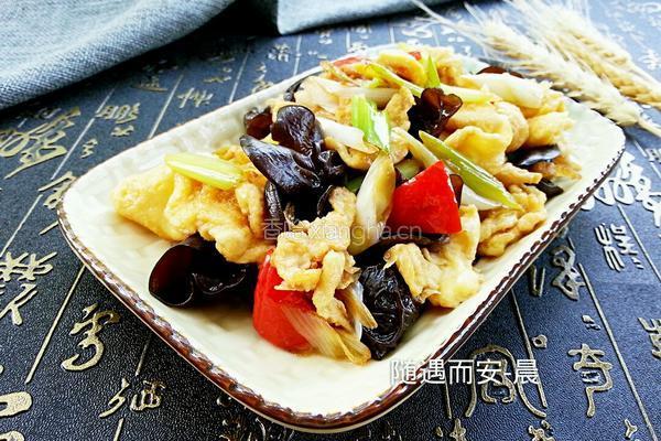 大葱木耳炒鸡蛋的做法图解12