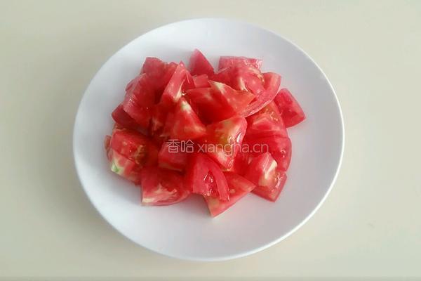 西红柿花菜的做法图解3