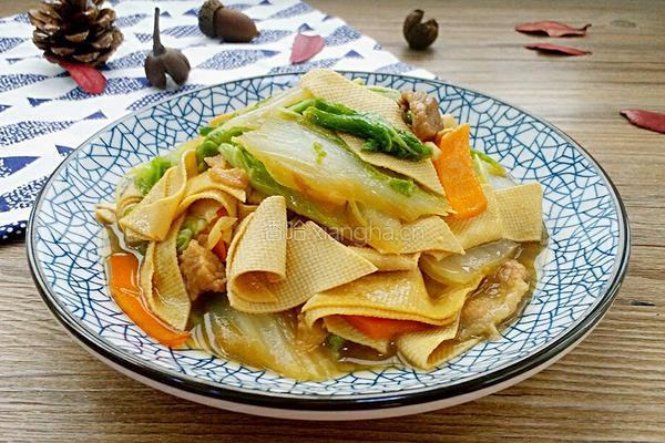 大白菜炖干豆腐的做法图解11