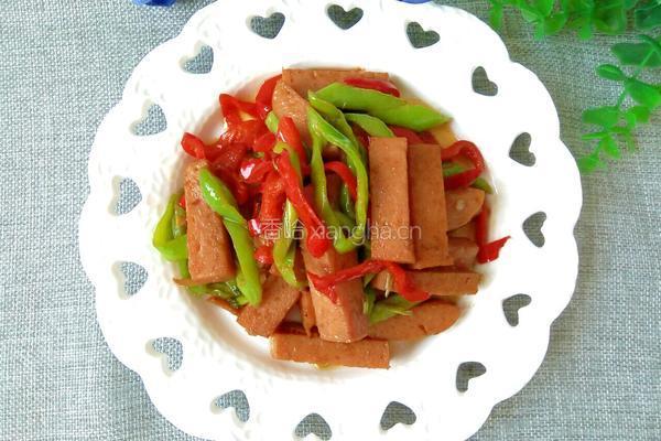 辣椒炒午餐肉的做法图解12