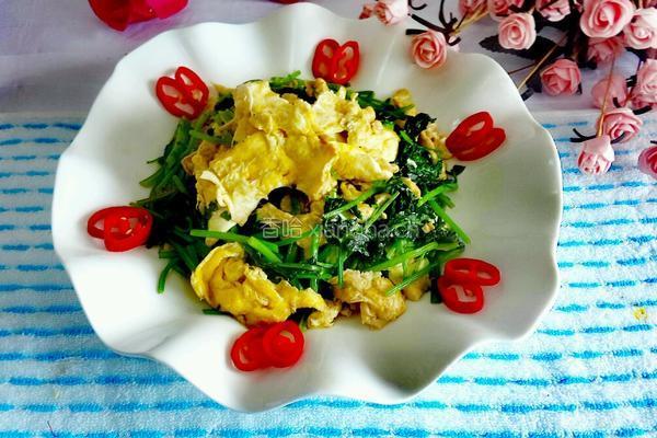 香菜炒鸡蛋的做法图解9