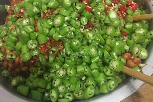 酱豆辣椒酱下饭菜的做法图解3