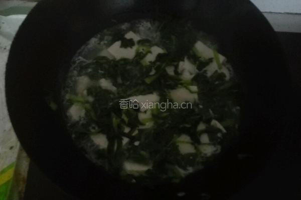 小白菜熬豆腐的做法图解6