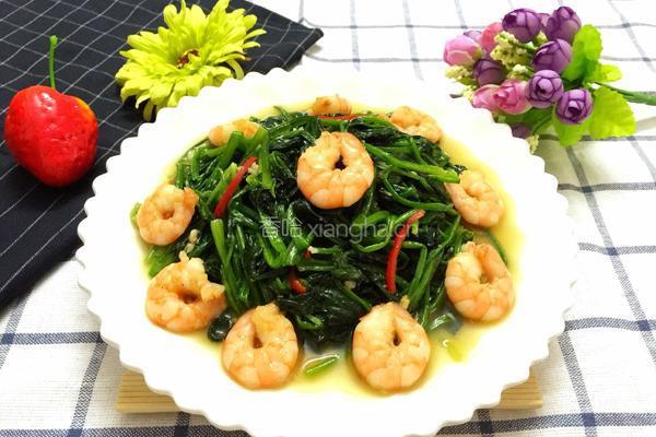 虾仁菠菜