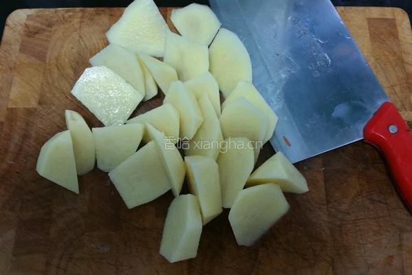 土豆豆角炖牛肉的做法图解4