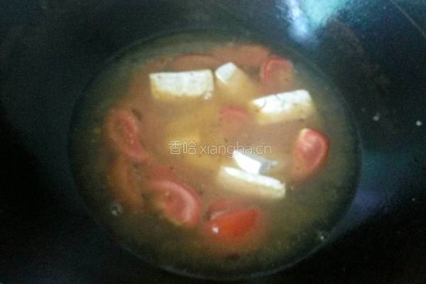 西红柿豆腐汤的做法图解5