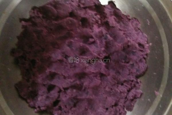 蜂蜜牛奶紫薯球的做法图解2