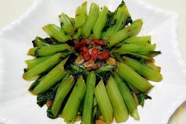 虾米枸杞芥菜的做法图解15