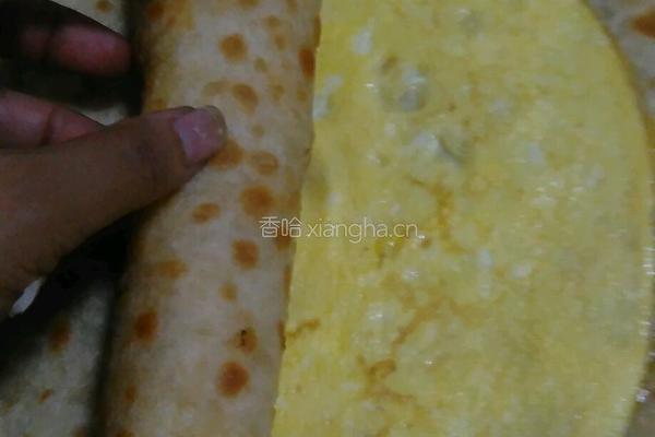 烙饼卷鸡蛋的做法图解13