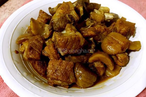 粟子焖排骨的做法图解4